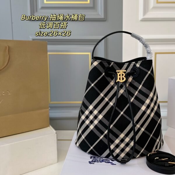 BBR TB Bucket Bag Black Check - Bag