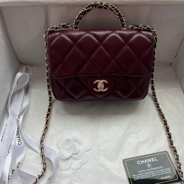 CC Wallet on Chain (WOC) Burgundy Leather - Bag