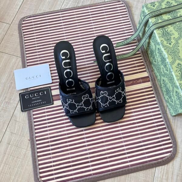 GG GG Crystal Slide Sandals - Sandals