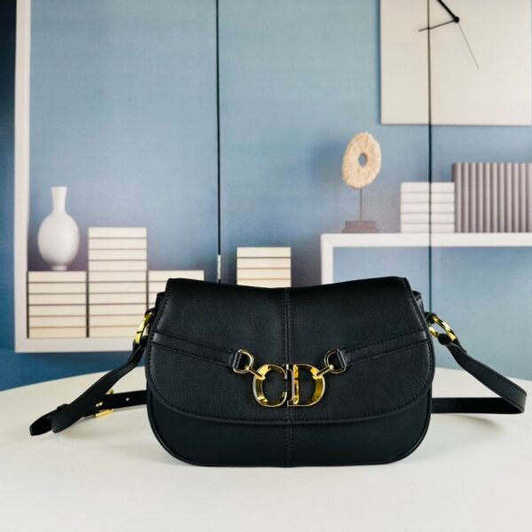 CD Bobby Small Black Leather - Bag