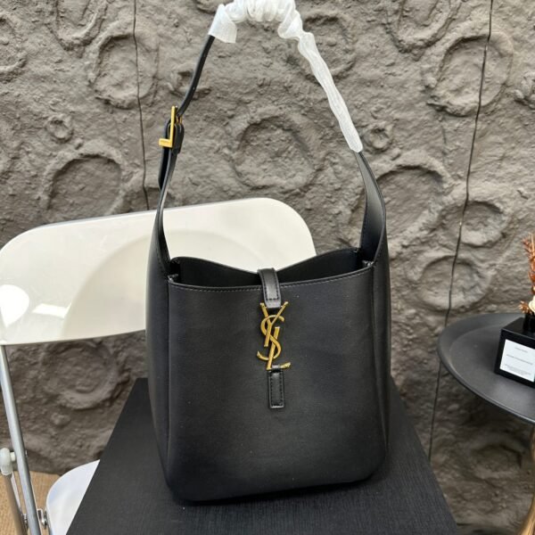 YSL Le 5 à 7 Hobo Small Black Leather - Bag