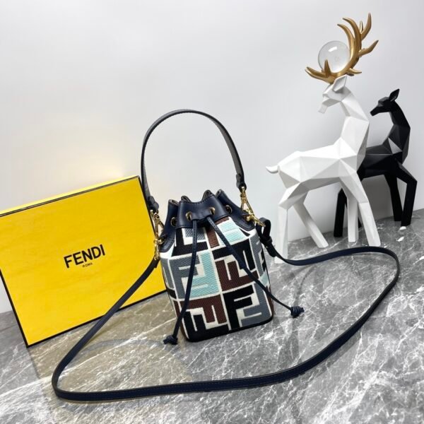 FD Mon Tresor Mini Multicolor Embroidered Canvas - Bag