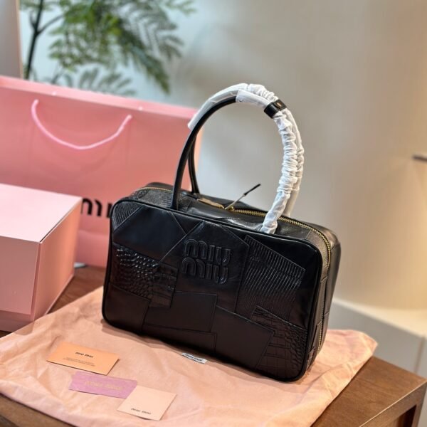 MIU Patchwork Bowling Bag - Bag