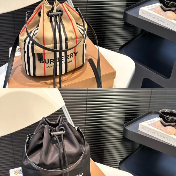 BBR Vintage Check and Logo Bucket - Bag