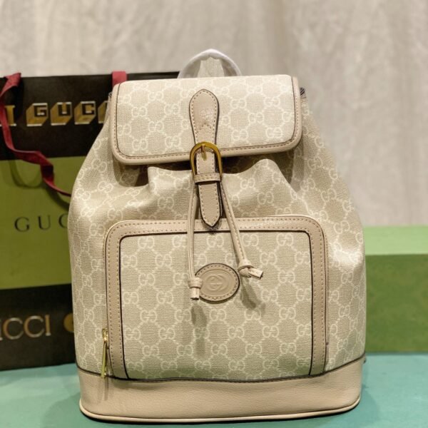 GG Ophidia GG Beige/Ebony GG Supreme Canvas - Backpack