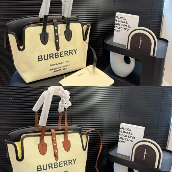 BBR Medium Title Vintage Canvas Beige/Black - Bag