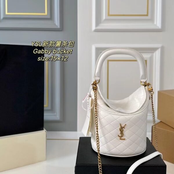 YSL Gaby Bucket Quilted Leather - Bag