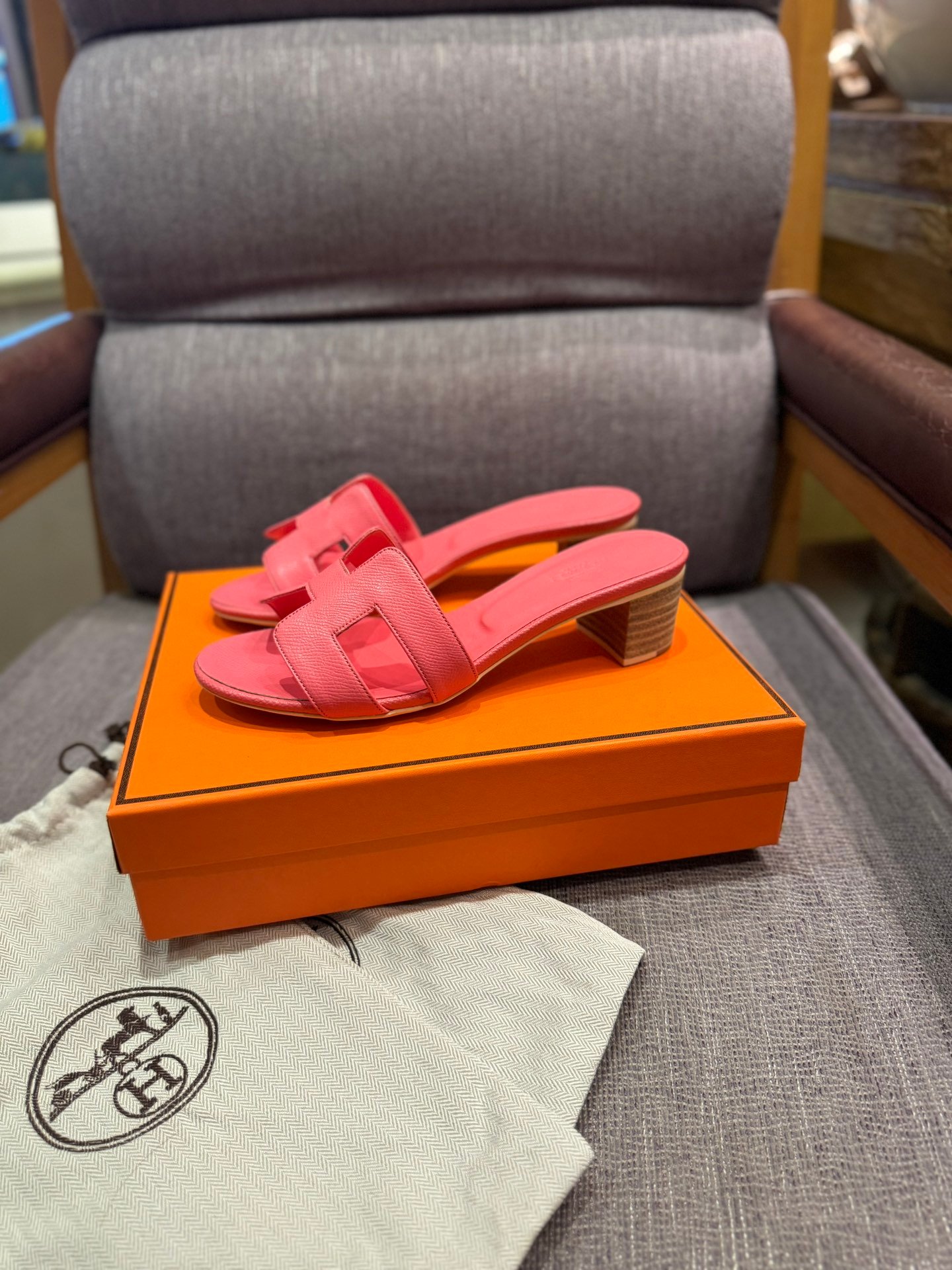 HM Oran Sandals Pink Leather - Sandals
