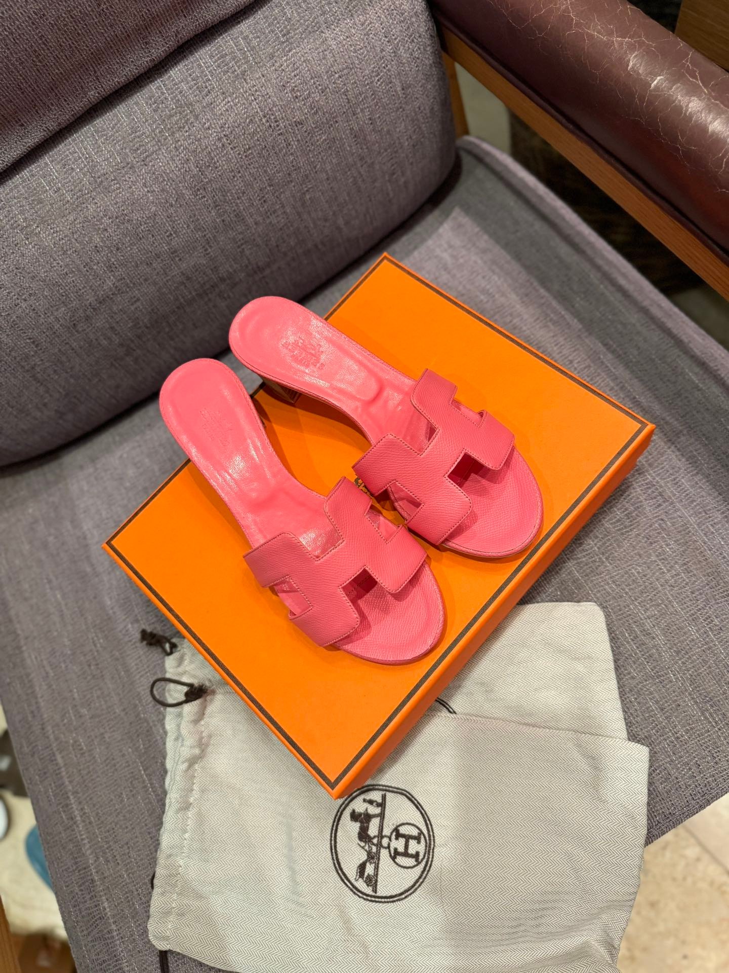HM Oran Sandals Pink Leather - Sandals - Image 2
