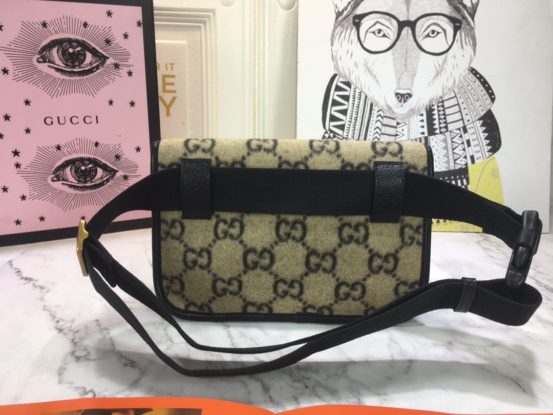 GG Ophidia GG Supreme Beige/Black - Belt Bag - Image 4