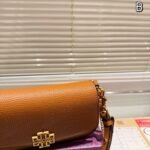 TB Medium Cowhide Bag – Tan