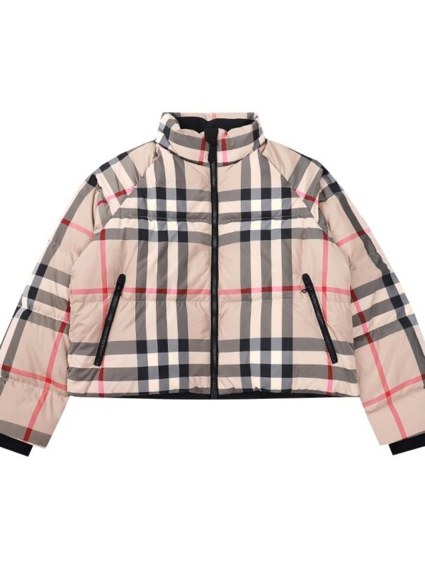 BBR Check Puffer Jacket – Jacket – Red