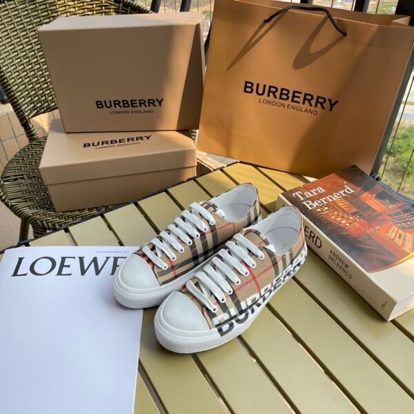 BBR Vintage Check Logo Print - Sneakers