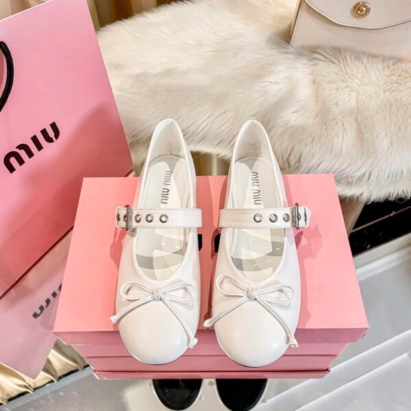 MIU Bow Ballet Flats - Shoes