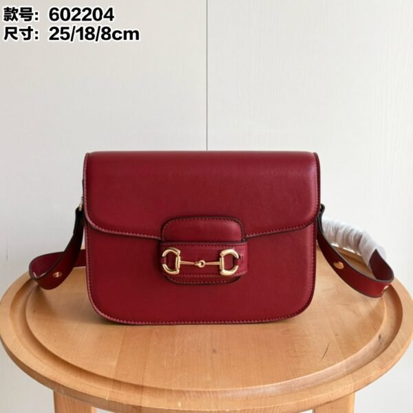 GG 1955 Horsebit Burgundy Leather - Bag
