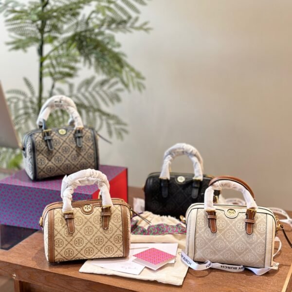 TB Official Monogram Mini Boston Bag