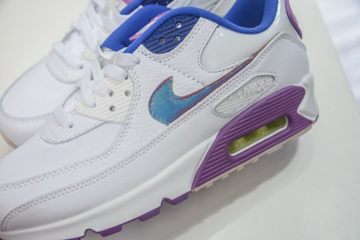 NK Air Max 90 SE White/Purple - Sneakers - Image 7