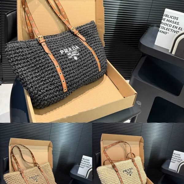 PR Raffia Tote - Bag