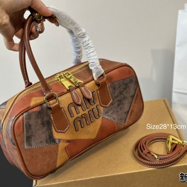 MIU Patchwork Bowling Bag - Bag